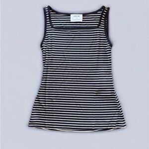 ADEAM X Carolyn Murphy Yama Tank Navy and White Striped.